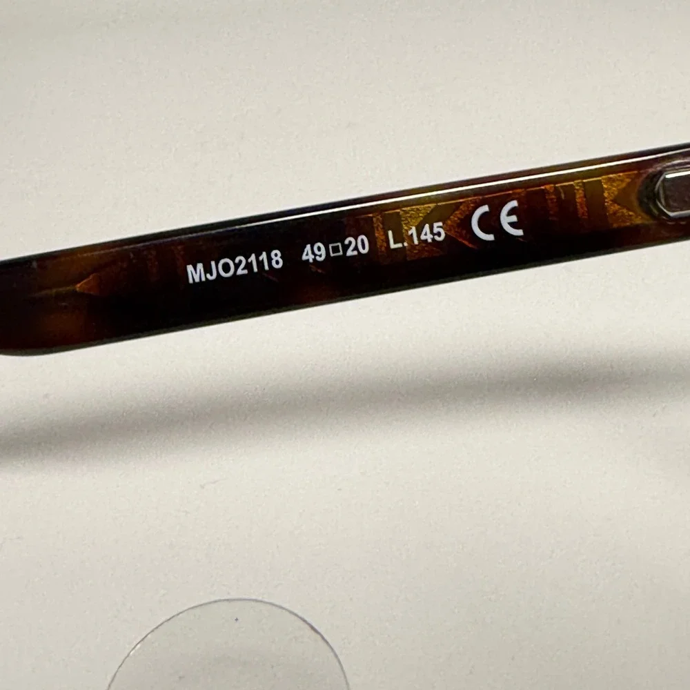 Maui Jim MJO2118-25SP Eyeglasses Tortoise Olive Green Round Frames 49-20-145‎